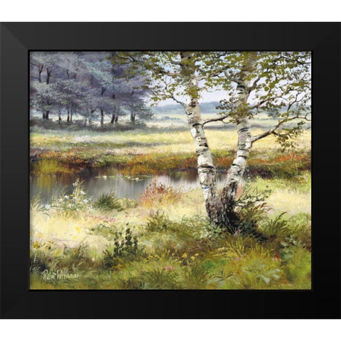 Farmhouse Black Modern Wood Framed Art Print by Withaar, Reint
