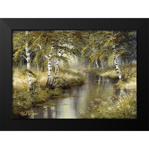 Forest creation Black Modern Wood Framed Art Print by Withaar, Reint