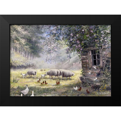 Tradionally II Black Modern Wood Framed Art Print by Withaar, Reint