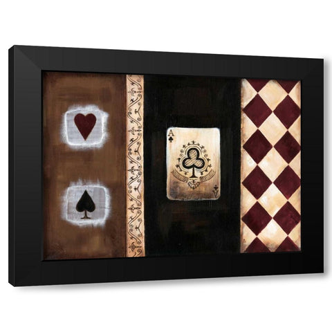 A-spades I Black Modern Wood Framed Art Print with Double Matting by Fields, Wendy