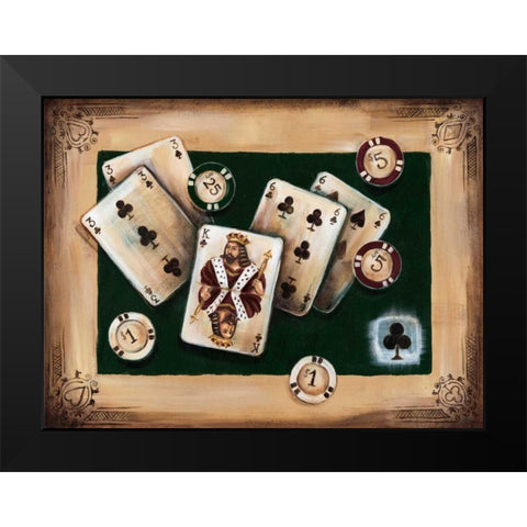 Casino II Black Modern Wood Framed Art Print by Fields, Wendy