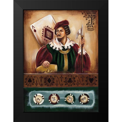 Casino IV Black Modern Wood Framed Art Print by Fields, Wendy