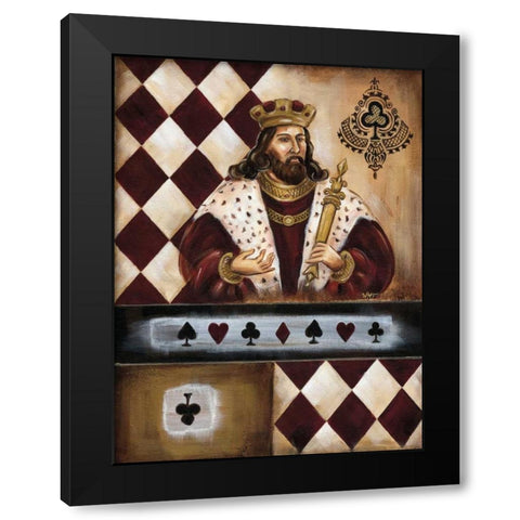 Casino V Black Modern Wood Framed Art Print with Double Matting by Fields, Wendy