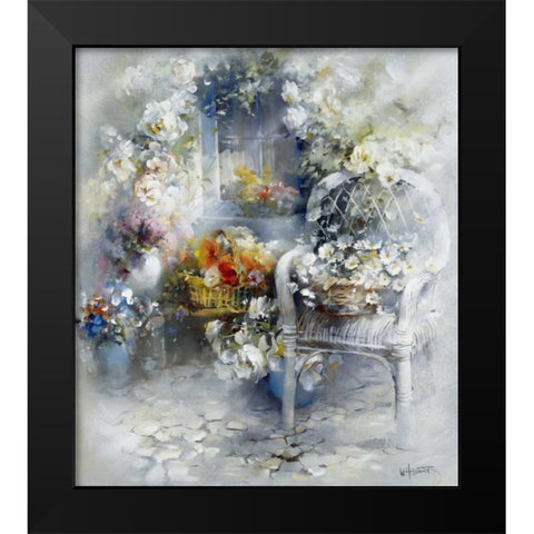 Magic Moment Black Modern Wood Framed Art Print by Haenraets, Willem