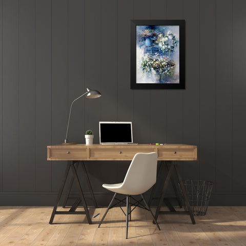 Summer gift  Black Modern Wood Framed Art Print by Haenraets, Willem