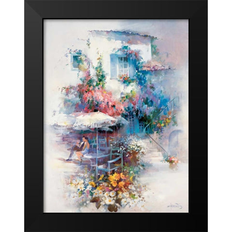 Summer gold Black Modern Wood Framed Art Print by Haenraets, Willem