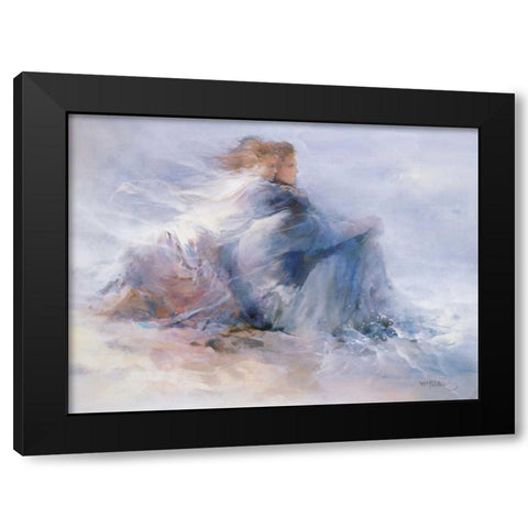Endless Freedom Black Modern Wood Framed Art Print by Haenraets, Willem
