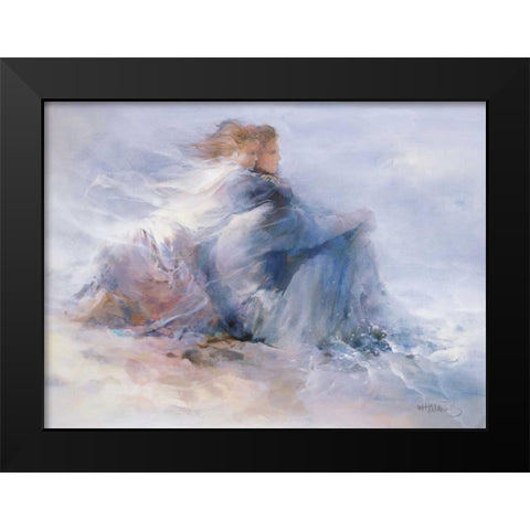 Endless Freedom Black Modern Wood Framed Art Print by Haenraets, Willem