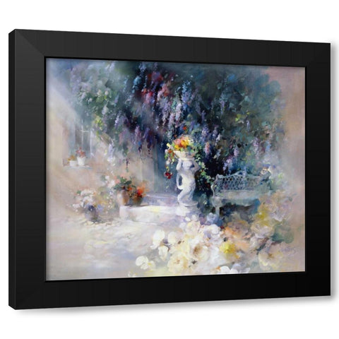 Ornament Black Modern Wood Framed Art Print with Double Matting by Haenraets, Willem