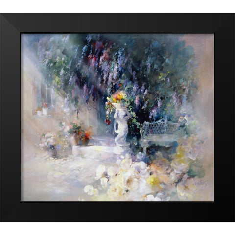 Ornament Black Modern Wood Framed Art Print by Haenraets, Willem