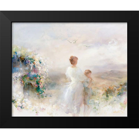 Beautiful view Black Modern Wood Framed Art Print by Haenraets, Willem