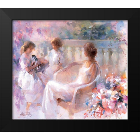 Our kitten Black Modern Wood Framed Art Print by Haenraets, Willem