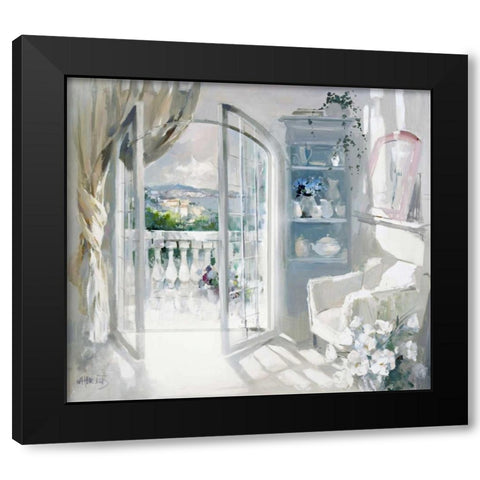 Sunny room Black Modern Wood Framed Art Print by Haenraets, Willem