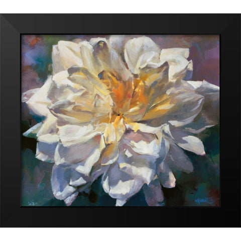 Flower II Black Modern Wood Framed Art Print by Haenraets, Willem