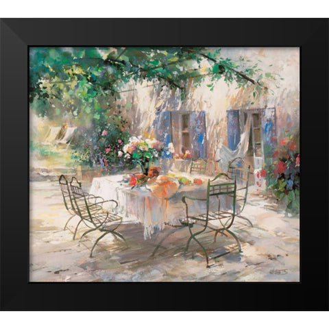 Shadow garden Black Modern Wood Framed Art Print by Haenraets, Willem