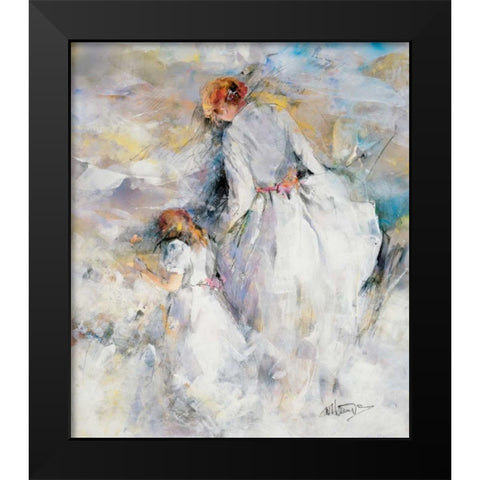 My girl Black Modern Wood Framed Art Print by Haenraets, Willem