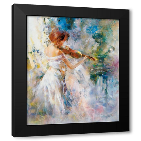Peace in playing Black Modern Wood Framed Art Print with Double Matting by Haenraets, Willem
