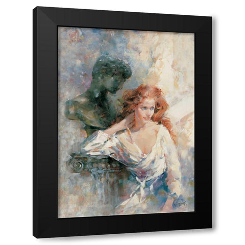 A serene stature Black Modern Wood Framed Art Print with Double Matting by Haenraets, Willem