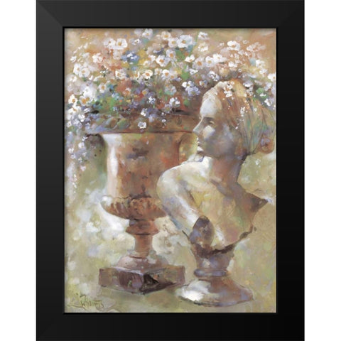 Colourful sculpture Black Modern Wood Framed Art Print by Haenraets, Willem