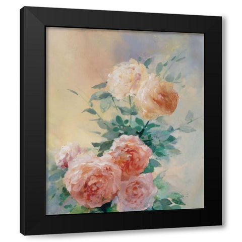 Shiny III Black Modern Wood Framed Art Print with Double Matting by Haenraets, Willem