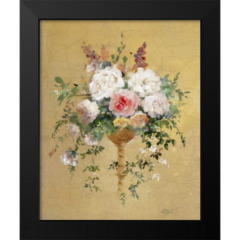 Shiny V Black Modern Wood Framed Art Print by Haenraets, Willem