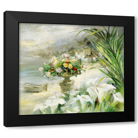 Shiny VII Black Modern Wood Framed Art Print with Double Matting by Haenraets, Willem