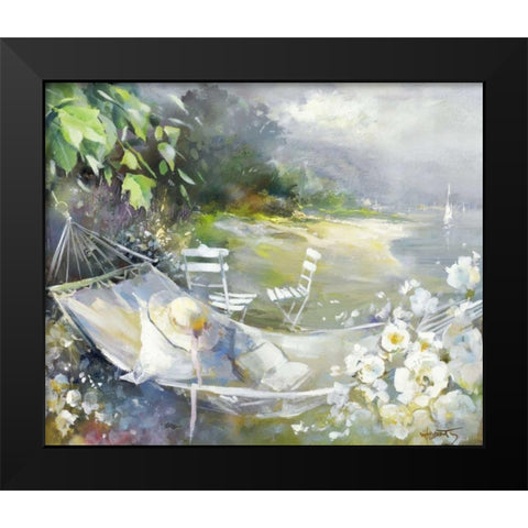 Soft touch Black Modern Wood Framed Art Print by Haenraets, Willem