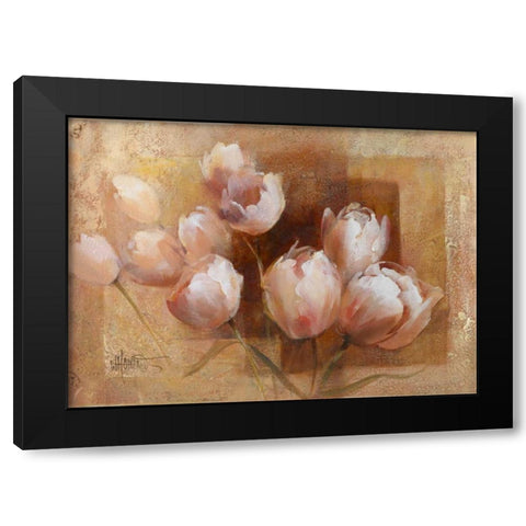 Willems tulips for you Black Modern Wood Framed Art Print with Double Matting by Haenraets, Willem