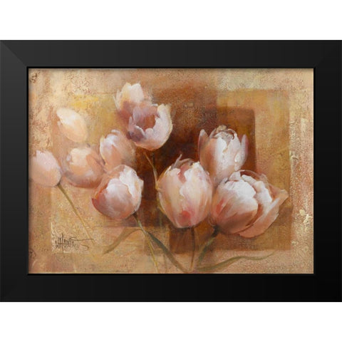 Willems tulips for you Black Modern Wood Framed Art Print by Haenraets, Willem