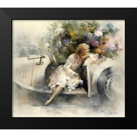 Day dreaming Black Modern Wood Framed Art Print by Haenraets, Willem