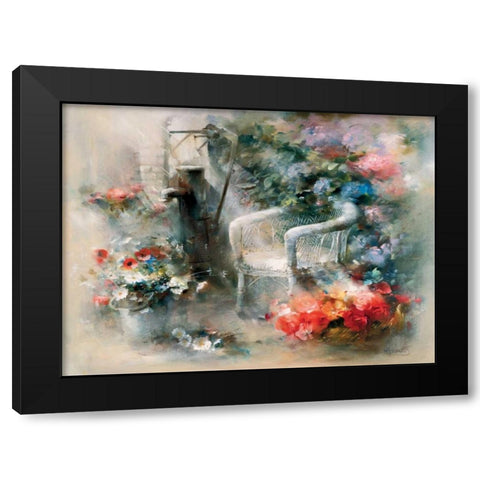 Idyllic place Black Modern Wood Framed Art Print with Double Matting by Haenraets, Willem