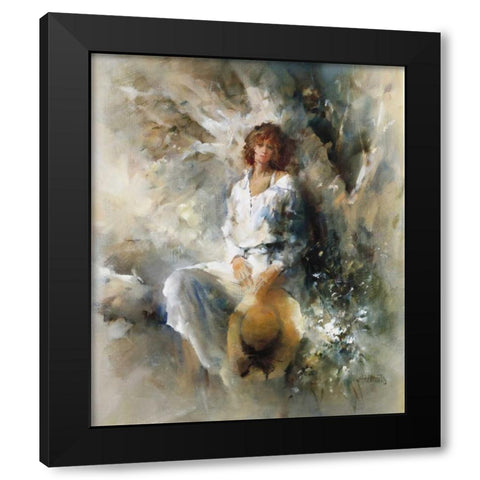 Freedom Black Modern Wood Framed Art Print by Haenraets, Willem