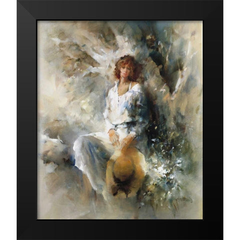 Freedom Black Modern Wood Framed Art Print by Haenraets, Willem
