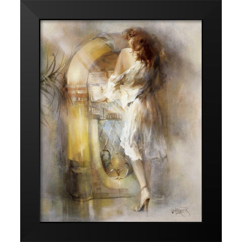 Lost in time Black Modern Wood Framed Art Print by Haenraets, Willem