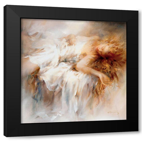 Fragile Black Modern Wood Framed Art Print by Haenraets, Willem