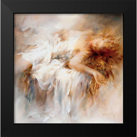 Fragile Black Modern Wood Framed Art Print by Haenraets, Willem