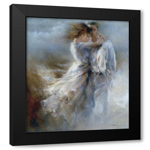 Private announcement Black Modern Wood Framed Art Print with Double Matting by Haenraets, Willem