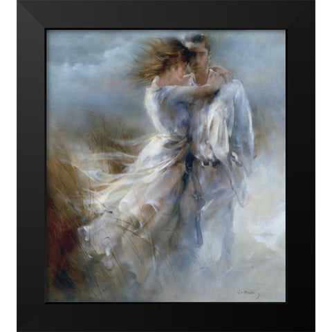 Private announcement Black Modern Wood Framed Art Print by Haenraets, Willem