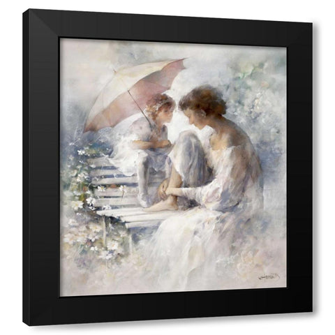 Precious moment Black Modern Wood Framed Art Print by Haenraets, Willem