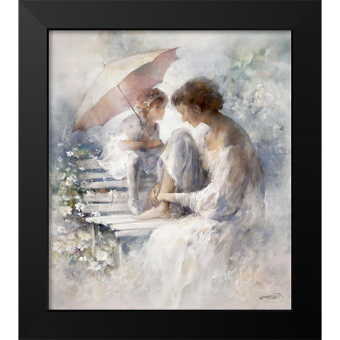 Precious moment Black Modern Wood Framed Art Print by Haenraets, Willem