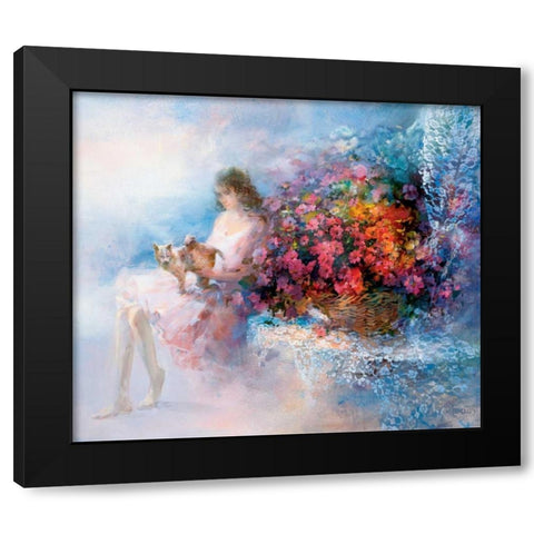 Special memories Black Modern Wood Framed Art Print by Haenraets, Willem