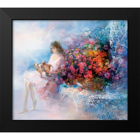 Special memories Black Modern Wood Framed Art Print by Haenraets, Willem