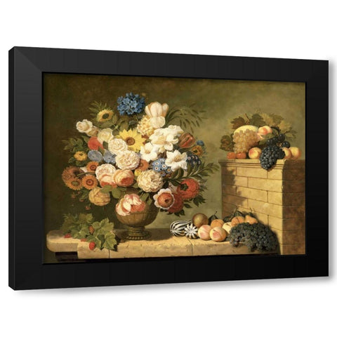 Classic stillife Black Modern Wood Framed Art Print with Double Matting by Roelofs, Wouter