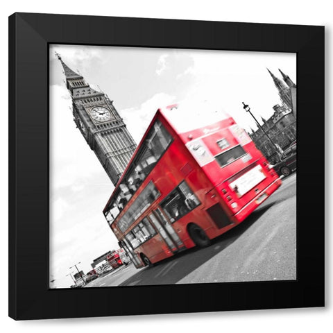 England, London, Westminster bridge Black Modern Wood Framed Art Print by Frank, Assaf