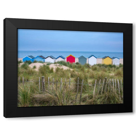 Beach hut window close-up Black Modern Wood Framed Art Print with Double Matting by Frank, Assaf