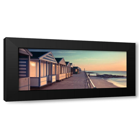 Tranquil beach Black Modern Wood Framed Art Print with Double Matting by Frank, Assaf