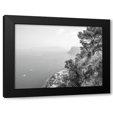 Gulf Of Naples-Capri-Italy Black Modern Wood Framed Art Print by Frank, Assaf