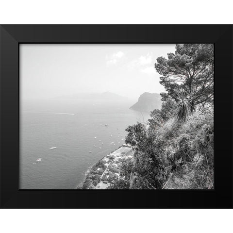 Gulf Of Naples-Capri-Italy Black Modern Wood Framed Art Print by Frank, Assaf