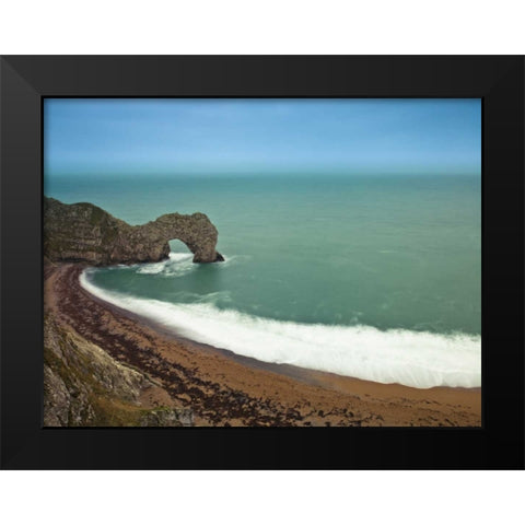 Durdle Door sea arch, Dorset Black Modern Wood Framed Art Print by Frank, Assaf