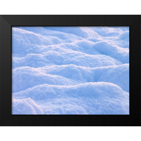 Snow Black Modern Wood Framed Art Print by Frank, Assaf